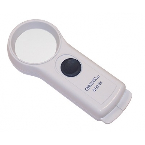 Lupa de bolso com luz LED 8D/3.0x