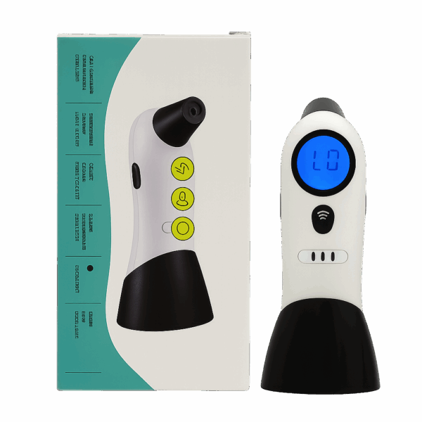 Digital forehead and ear thermometer with voice