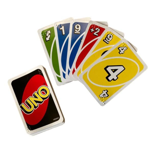 Jogo de cartas Uno com Braille