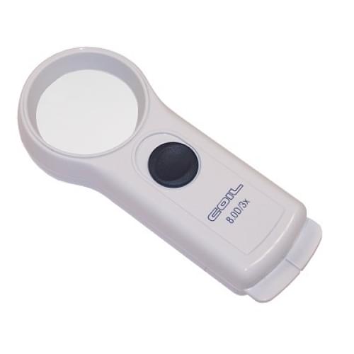 Pocket magnifier with LED light